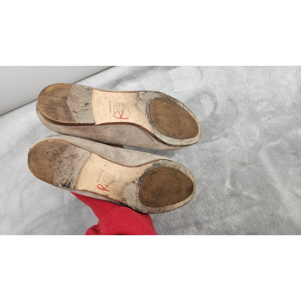Margaux Womens Size 35 EU 5 US Tan Gray Suede Elegant Flint Ballet Flats - Picture 7 of 10